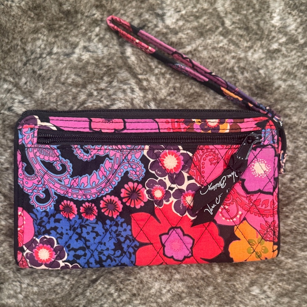 Vera Bradley Colorful Floral Wristlet